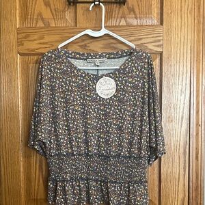 Vintage America Multicolor Floral Blouse